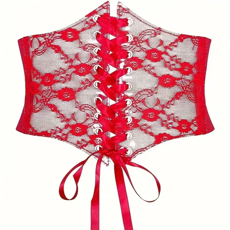 Ceinture corset à lacets pour femmes