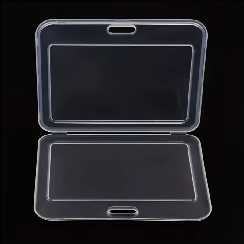 Porte-carte horizontal transparent durable avec boucle facile à tirer