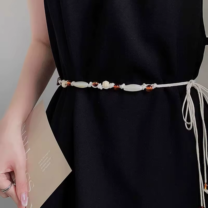 Cordon de taille tissé de Style bohème pour femmes
