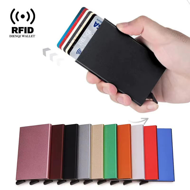 Porte-cartes de crédit Rfid pour hommes et femmes