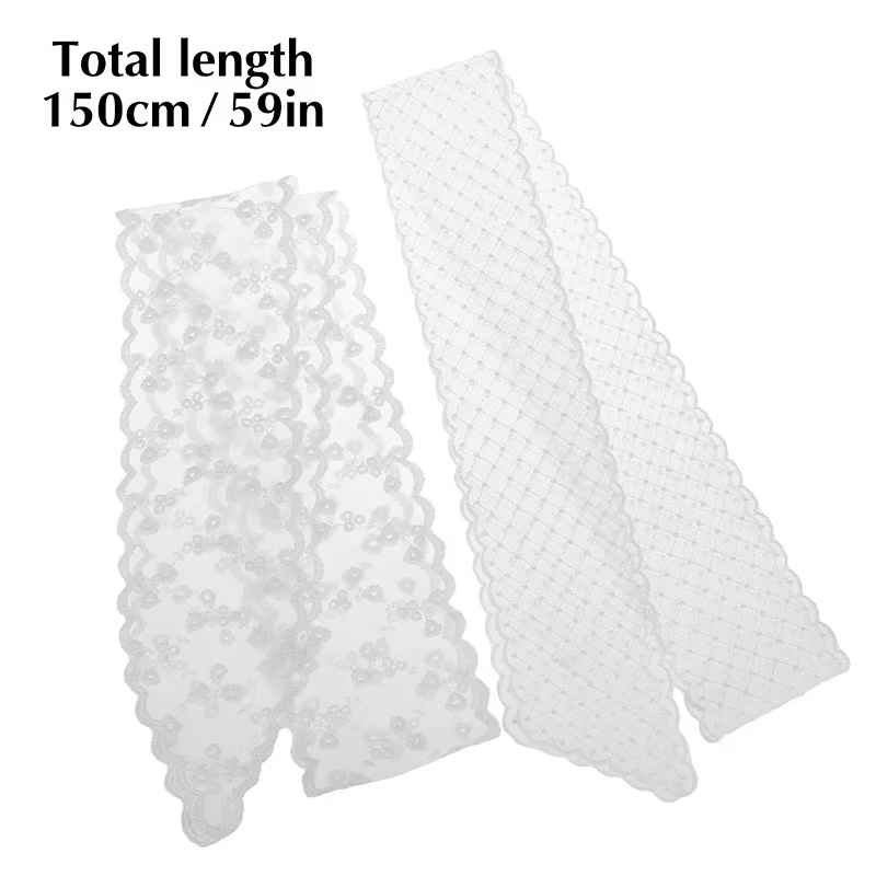 Ceinture élastique en dentelle avec nœud pour femme