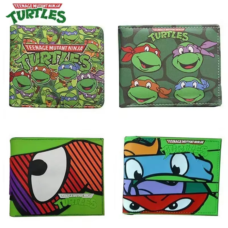 Teenage Mutant Ninja Turtles Anime Portefeuille Kawaii Porte-monnaie Mignon Dessin