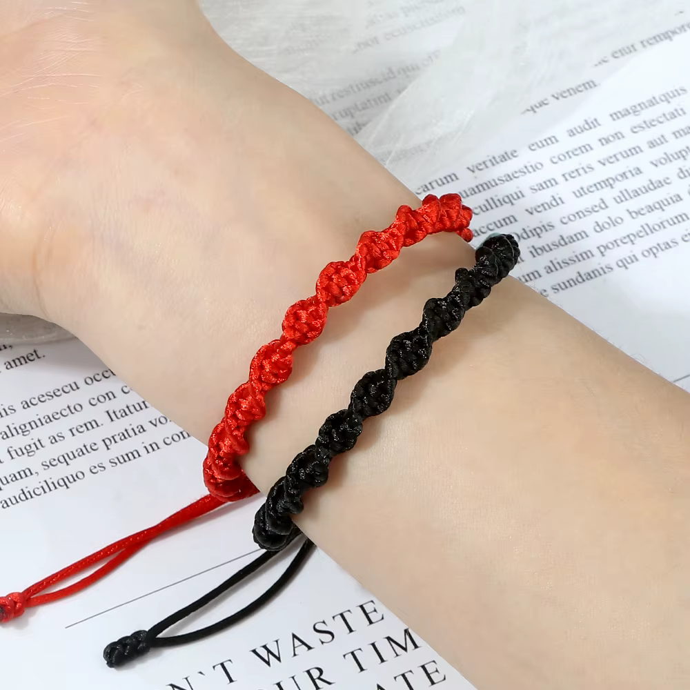 Bracelet à Nministériels ds Noirs Porte-Bonheur pour Homme et Femme, Chaîne Colorée Tissée à la Main, Souhait, Amoureux, Chia Shipping, Nouveaux Bijoux à la Mode