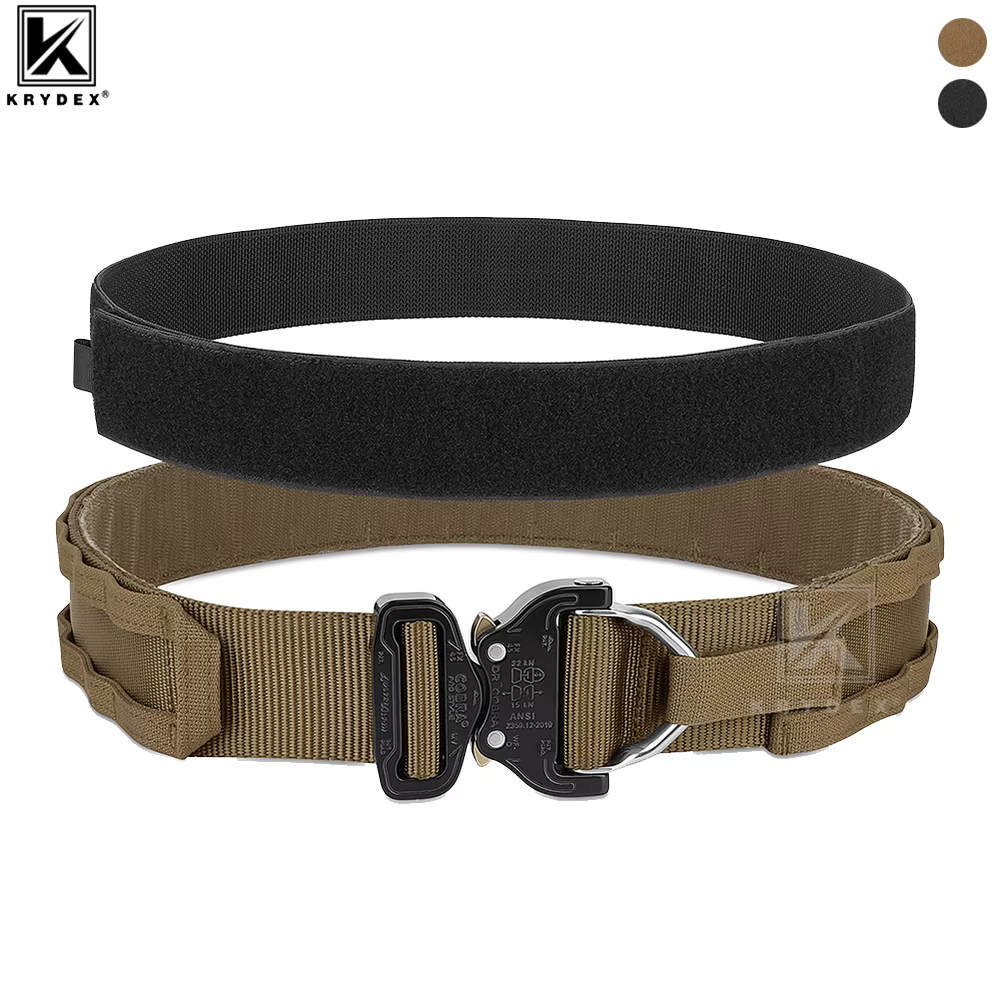 KRYDEX ceinture tactique originale Cobra boucle Rigger hommes MOLLE ceinture 1.75 "intérieur 2" extérieur robuste gamme ceintures pour la chasse en plein air