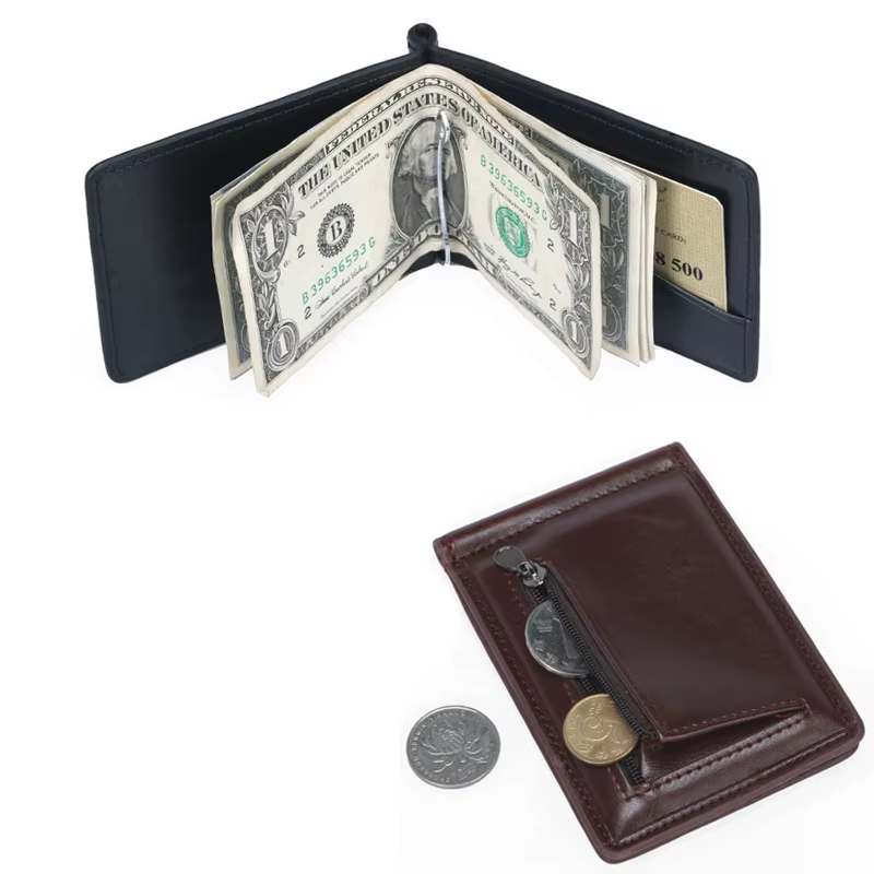 Nouveau petit portefeuille en cuir pour hommes