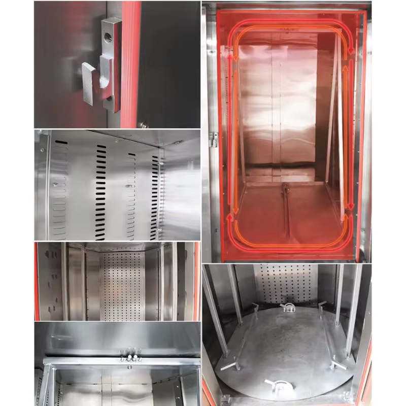 Four rotatif à 32 plateaux avec vapeur pour la fabrication de pain en boulangerie, four rotatif électrique commercial