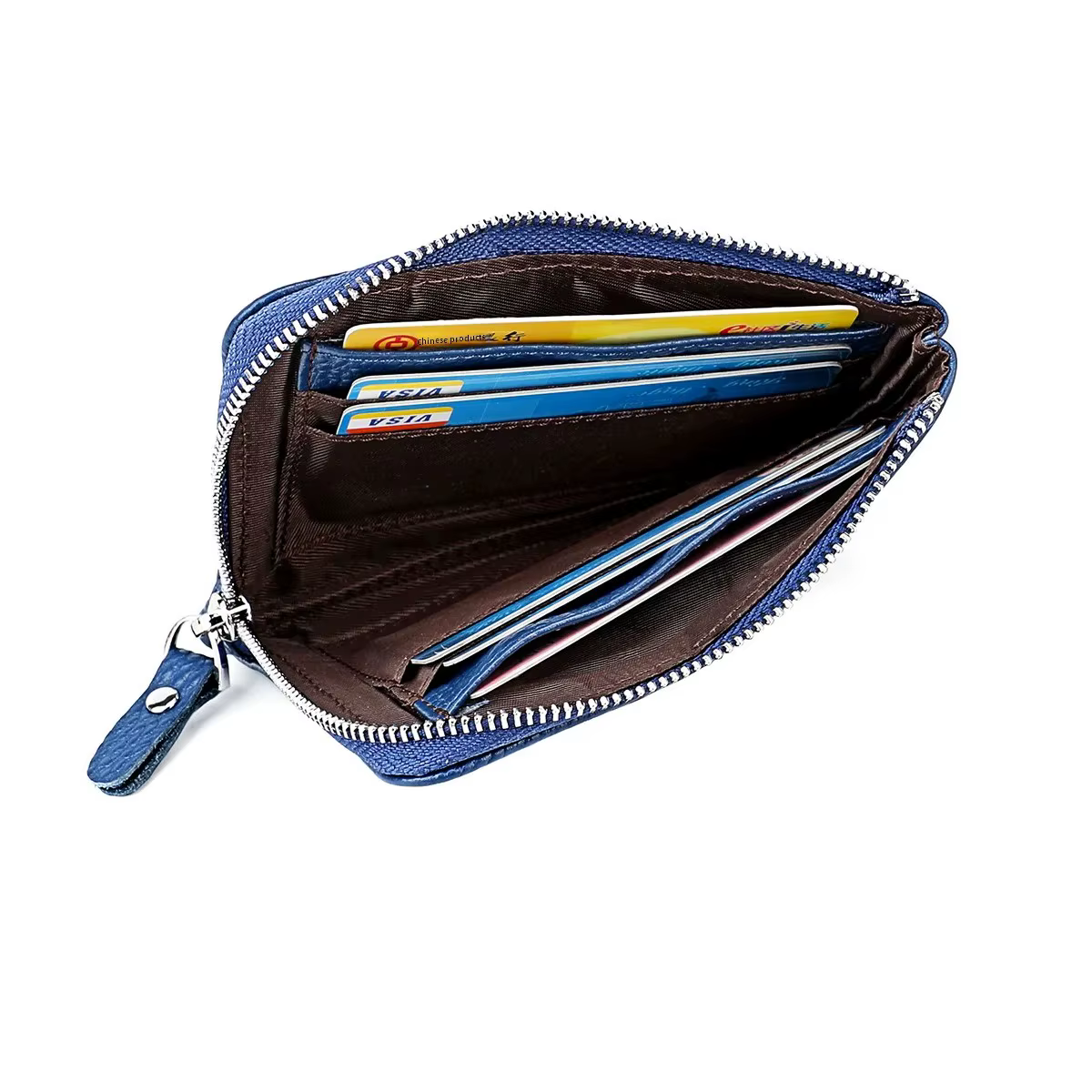 Portefeuille en cuir véritable tendance pour femmes