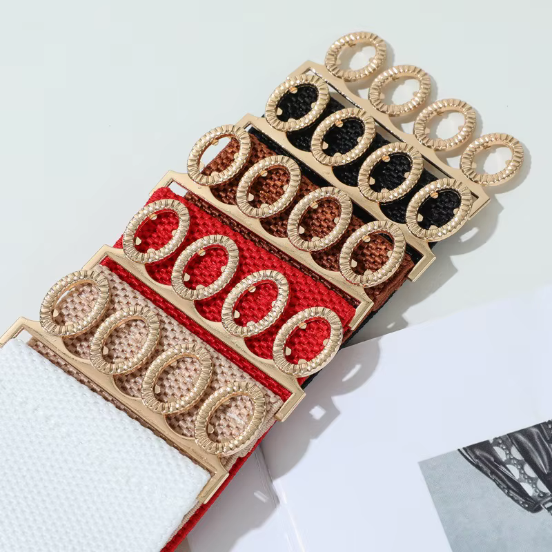 Ceinture large élastique tendance et minimaliste pour femme