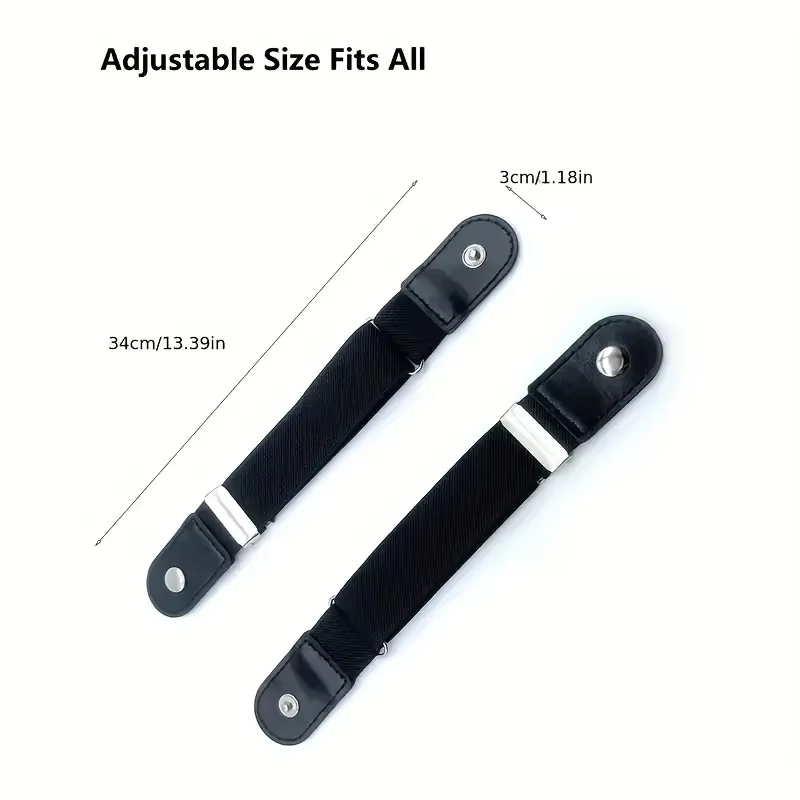 2 pièces/ensemble sans boucle ceinture élastique pour femmes hommes unisexe