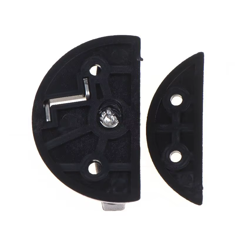 Verrou de trappe de caravane, loquet de porte de toilette de camping-car, serrure ronde pour camping-car, yacht, bouton rotatif en plastique pour trappe, bouton de porte d'armoire de bateau