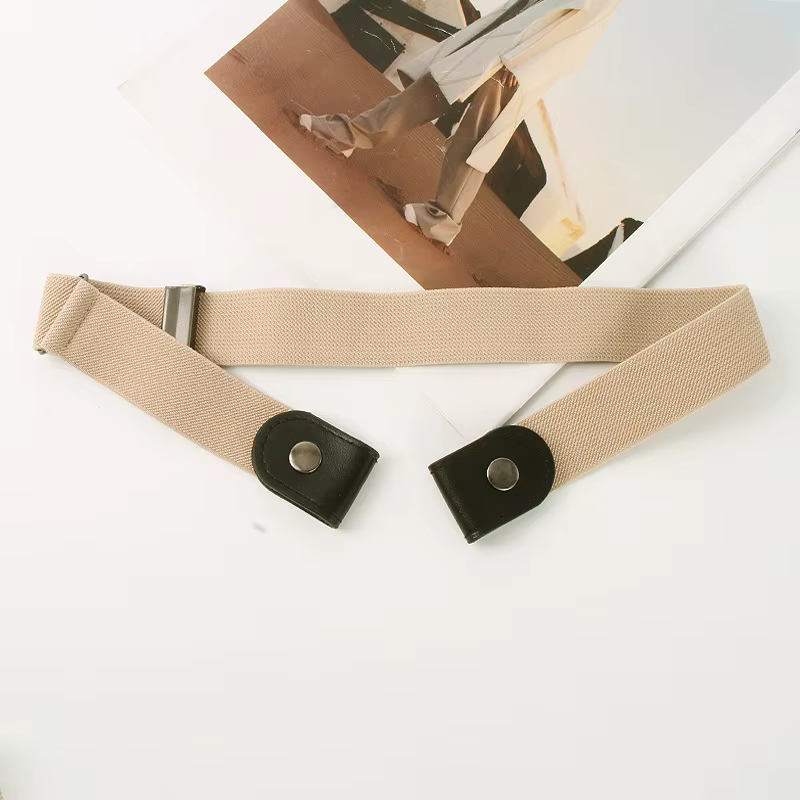 Ceinture élastique sans boucle pour femmes et hommes