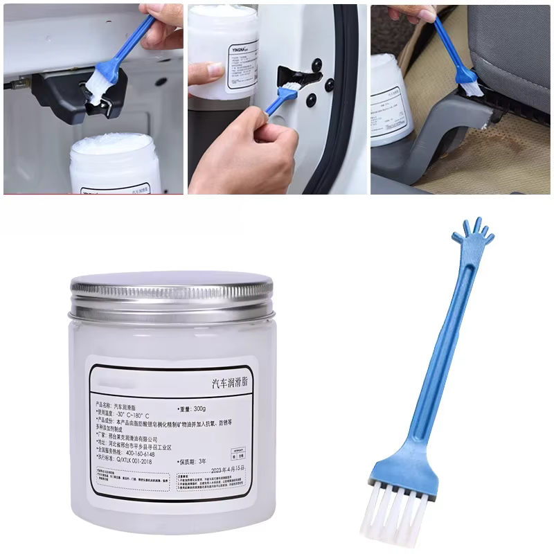 Graisse lubrifiante pour charnières de porte de voiture, lubrifiant pour piste de toit ouvrant, bruit anormal, antirouille, crème blanche pour équipement d'entretien mécanique