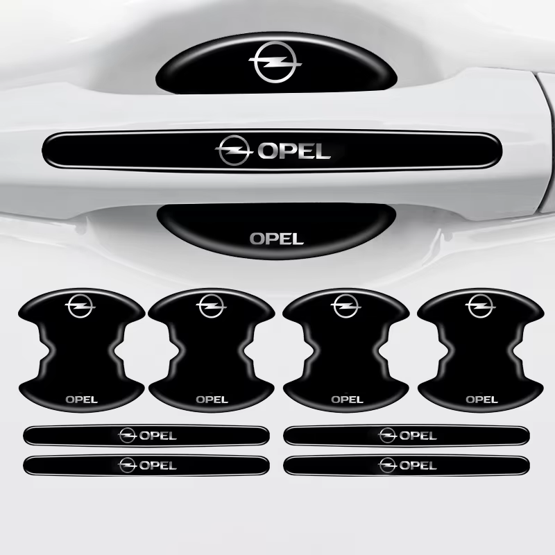 Autocollants de Protection pour poignée de porte de voiture, bande de garniture anti-rayures pour bol de porte, pour Opel Corsa D Astra Insignia Mokka Adam Combo Vauxhall