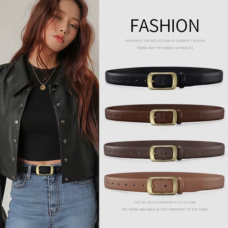Ceinture en cuir pour femmes