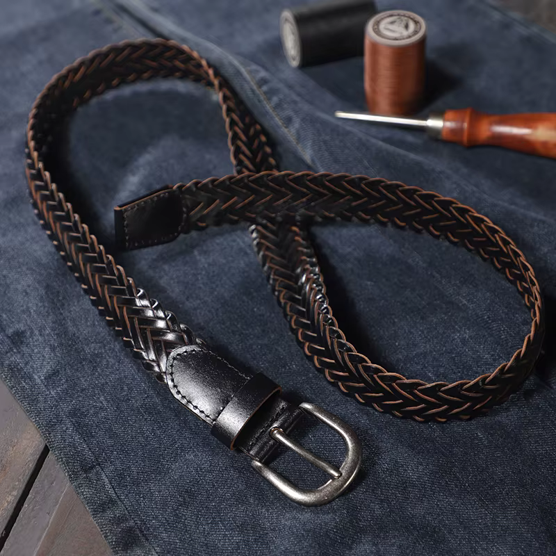 Ceinture tissée à la main pour hommes et femmes