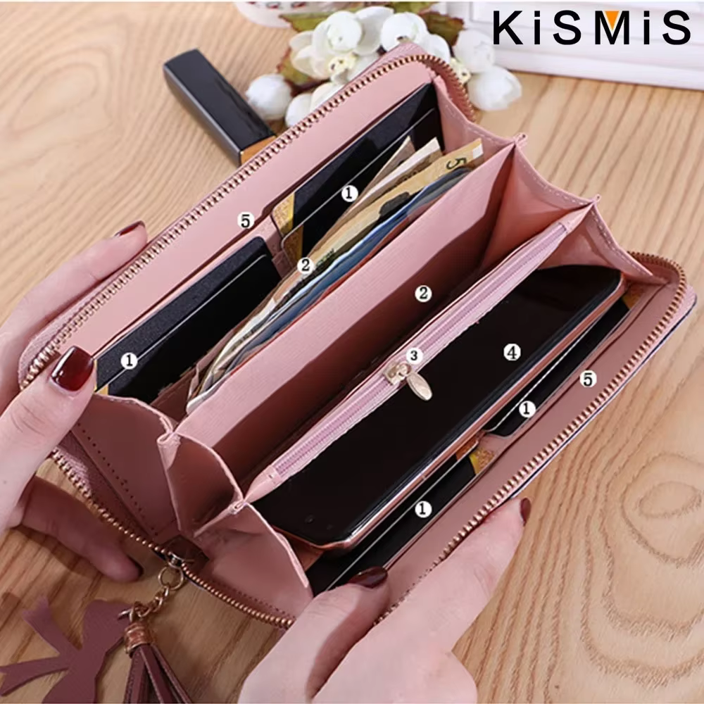 Portefeuille Long en Cuir pour Femme