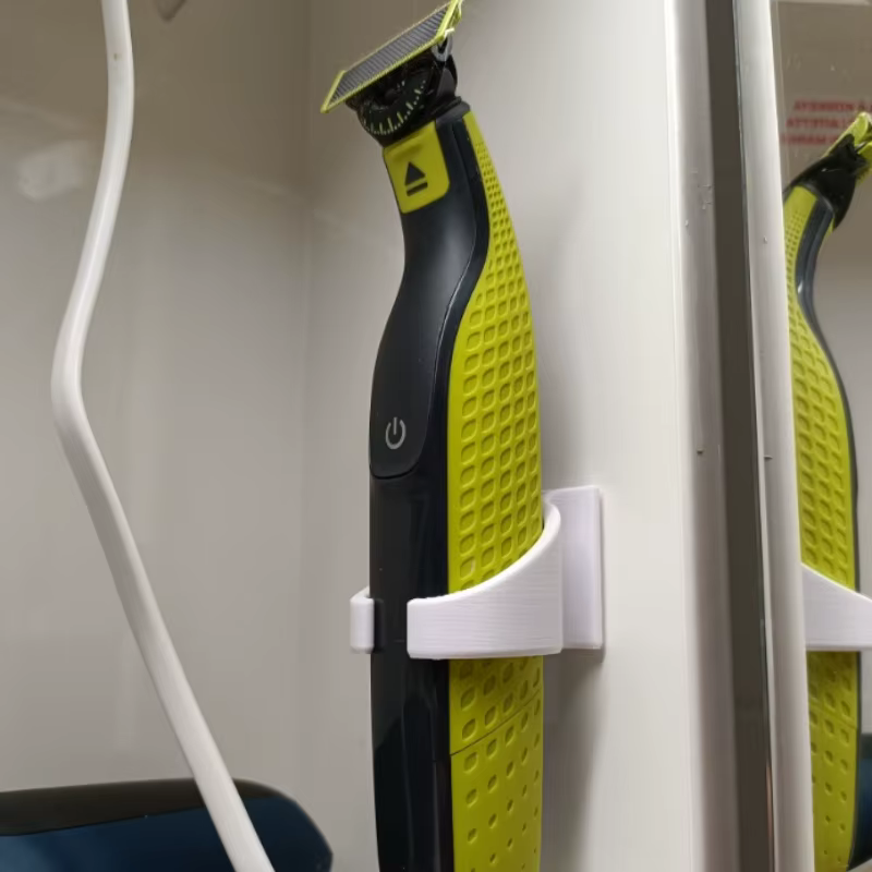 Support pour rasoir (sans ruban adhésif double face) Oneblade Walldo, gain de place, adapté aux rasoirs manuels, aux tondeuses à barbe et à moustache