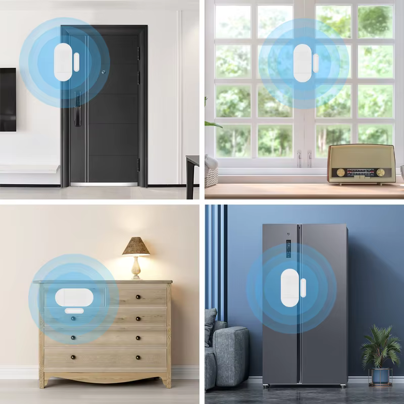 Capteur de porte fenêtre, alarme 130db, grand Volume, télécommande sans fil, alerte PIR, détecteur d'induction magnétique, sirène anti-cambriolage de sécurité