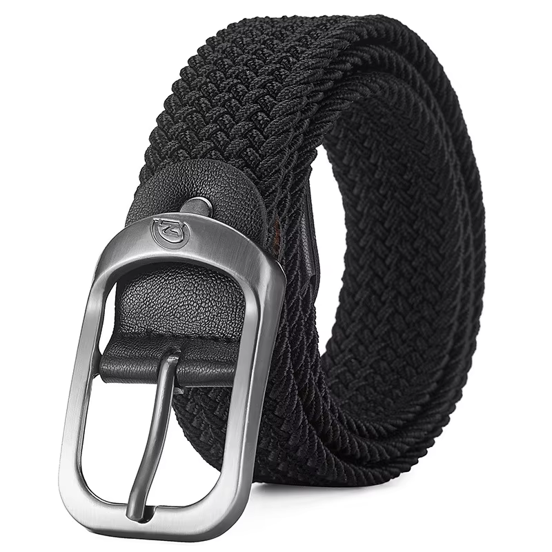 Ceinture élastique tissée décontractée pour hommes et femmes, ceinture de sport de plein air, pas besoin de poinçonnage, ceinture de travail d'escalade pour hommes et femmes, mode