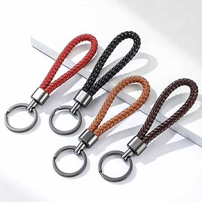 Porte-clés en cuir pour voiture pour hommes et femmes
