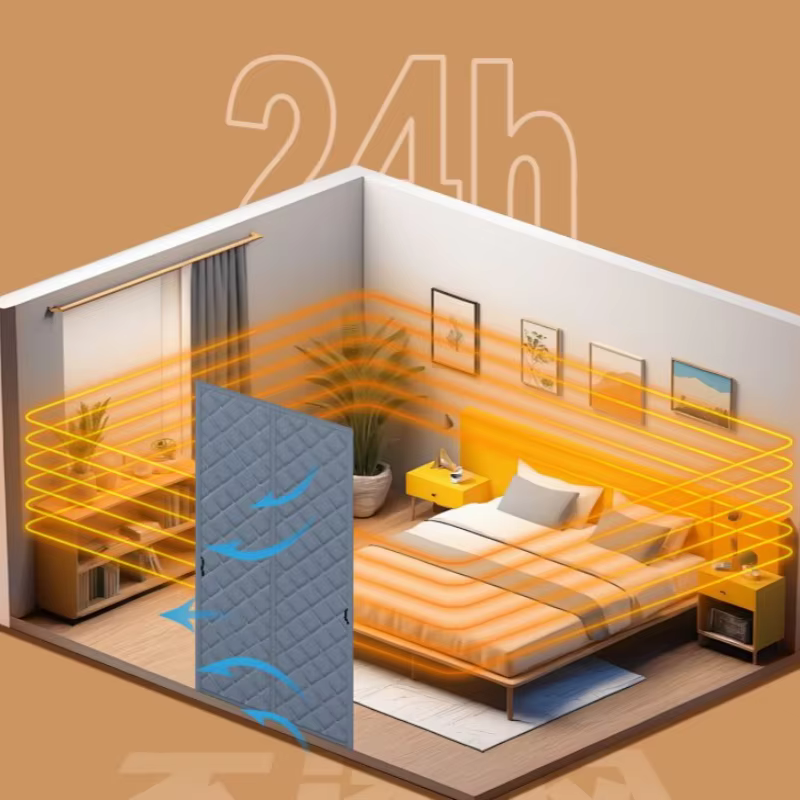 Rideaux de porte chauds et épais en coton auto-absorbant pour la maison, rideaux de séparation d'isolation thermique, rideaux froids d'hiver