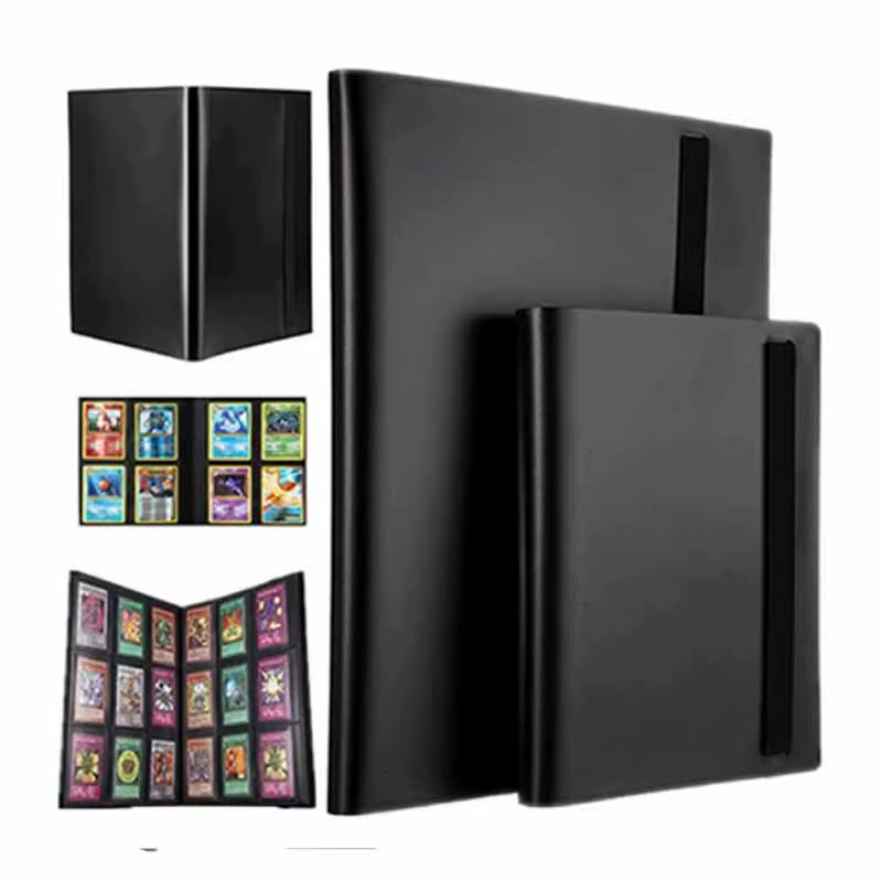 Album de rangement pour cartes à collectionner, 160/360/480 cartes, avec 4/9/12 compartiments, grande capacité, type carnet