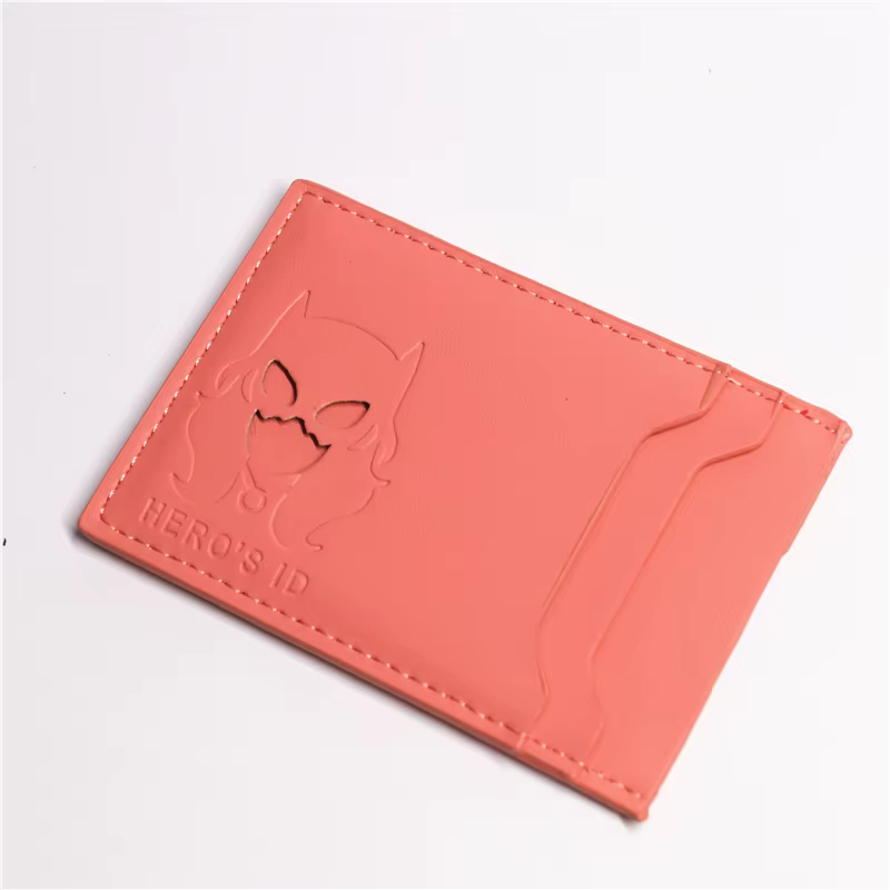 Portefeuille d'identité en cuir PU pour femmes et filles