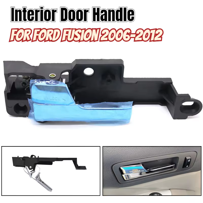 Poignée de porte intérieure chromée avant arrière gauche droite pour Ford Fusion 2006 2007 2008 2009 2010 2011 pour Lincoln MKZ