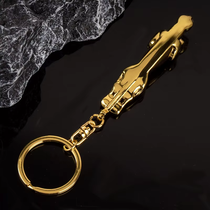 Porte-clés en métal de luxe pour hommes et femmes