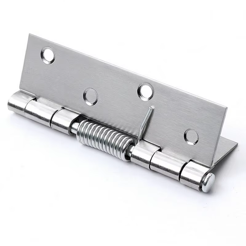 Charnières à ressort en acier inoxydable, 1 pièce, charnière interne de porte à ressort à fermeture automatique, quincaillerie de bricolage, ferme-porte d'armoire, charnière de retour automatique