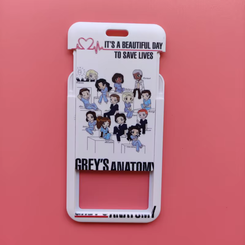 Grey's Anatomy-Lanière de cou avec porte-carte d'identité