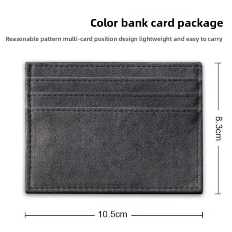 Portefeuilles miniatures pour hommes en cuir suédé de qualité