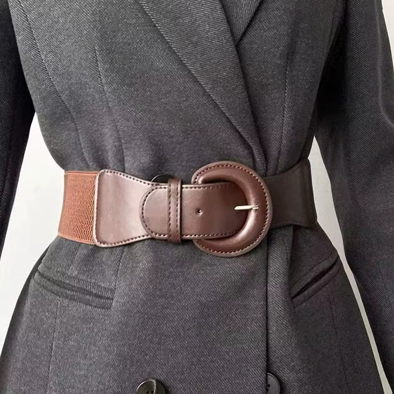 Ceinture pour femmes européennes et américaines-mode décorative manteau polyvalent costume