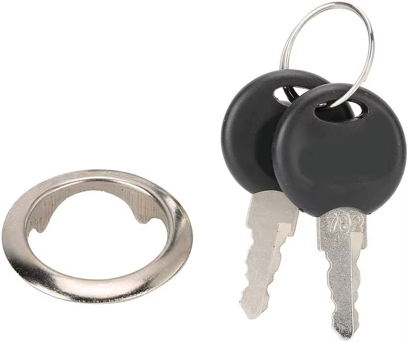 Serrures de tiroir en cuivre, loquet à loquet de bureau, serrures à came de maison avec 2 clés pour armoire, quincaillerie de meubles, boîte aux lettres