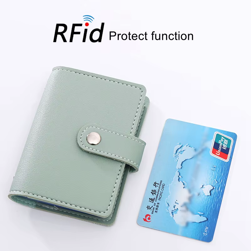 Nouveau RFID 26 fentes Bits porte-carte sac Simple solide étui de poche femmes hommes crédit carte d'identité