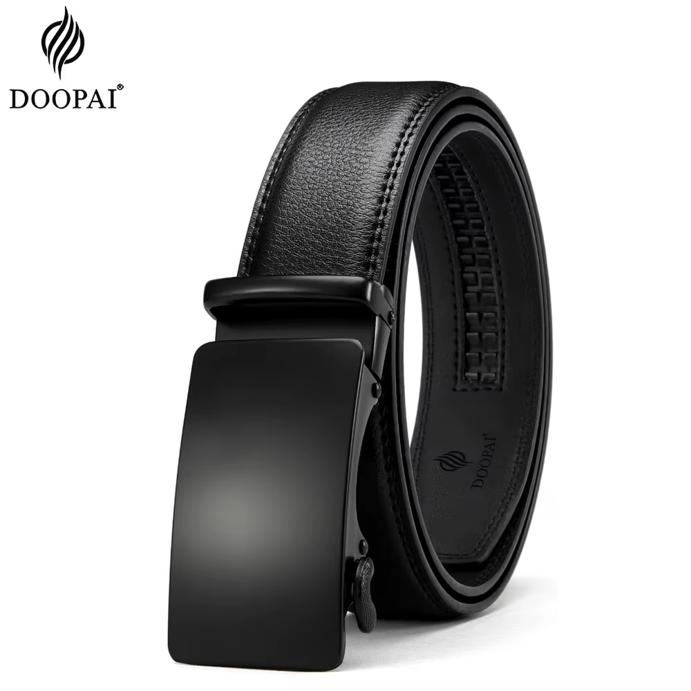 Ceinture en cuir pour hommes, boucle automatique, ceintures en alliage de mode, ceintures de luxe en cuir véritable pour hommes d'affaires, vêtements de luxe de styliste