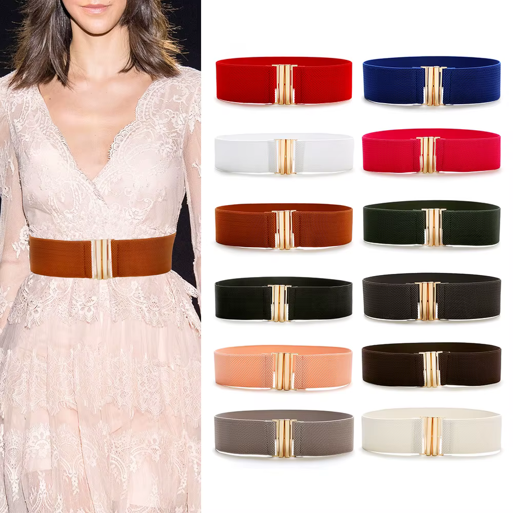 Ceinture large élastique pour femmes