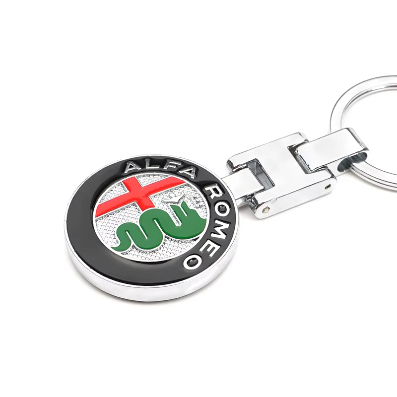 Porte-clés de voiture en alliage de zinc