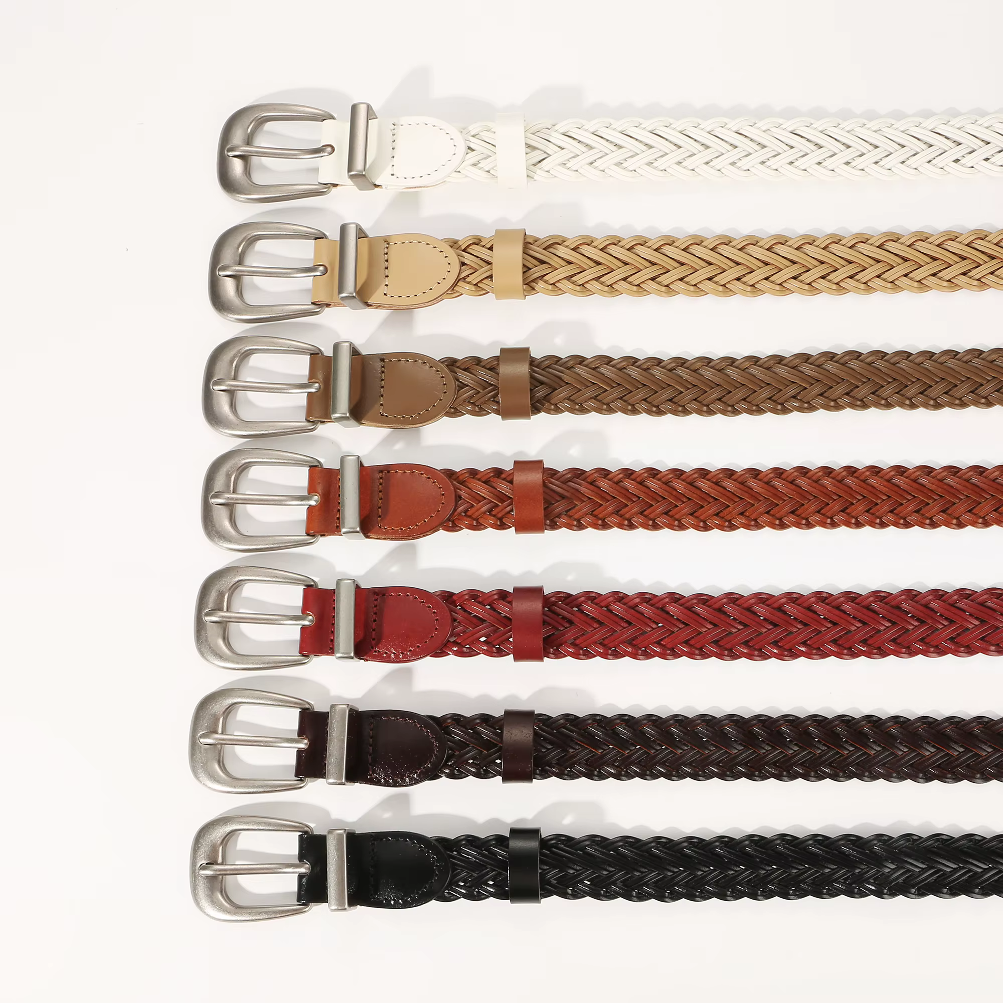 Ceinture tressée vintage pour femme