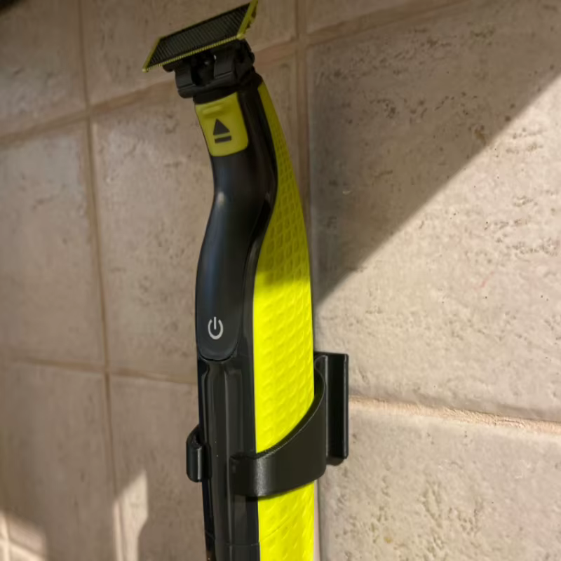 Support pour rasoir (sans ruban adhésif double face) Oneblade Walldo, gain de place, adapté aux rasoirs manuels, aux tondeuses à barbe et à moustache