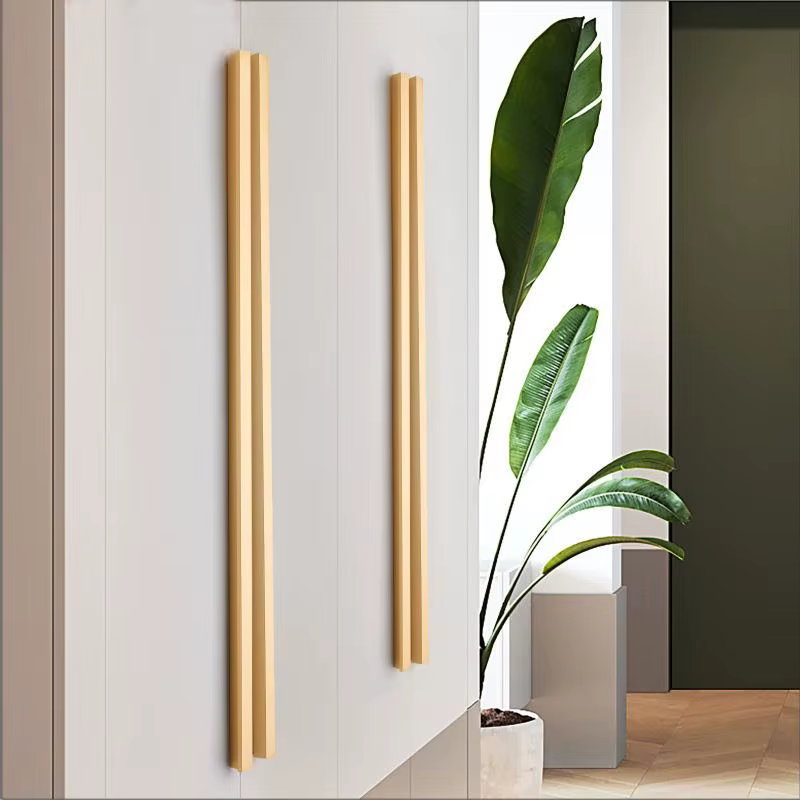 Poignée de porte minimaliste en aluminium, poignée d'armoire moderne, petite quincaillerie MELPulls, noir, argent, armoire