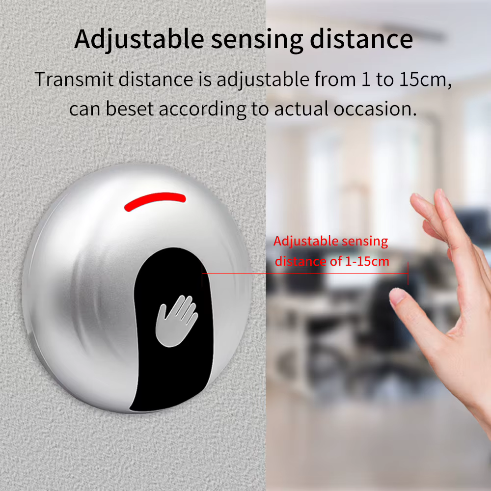 Joli de porte d'accès durable, bouton-poussoir de sortie, Cristal automatique du signal normalement ouvert