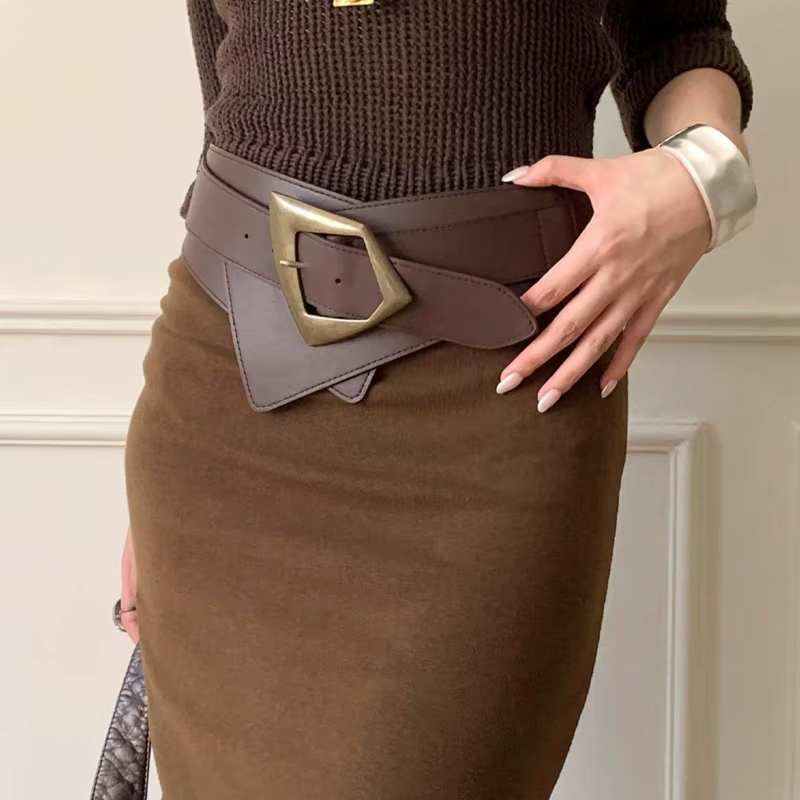 Ceinture pour femme, ceinture marron pour femme