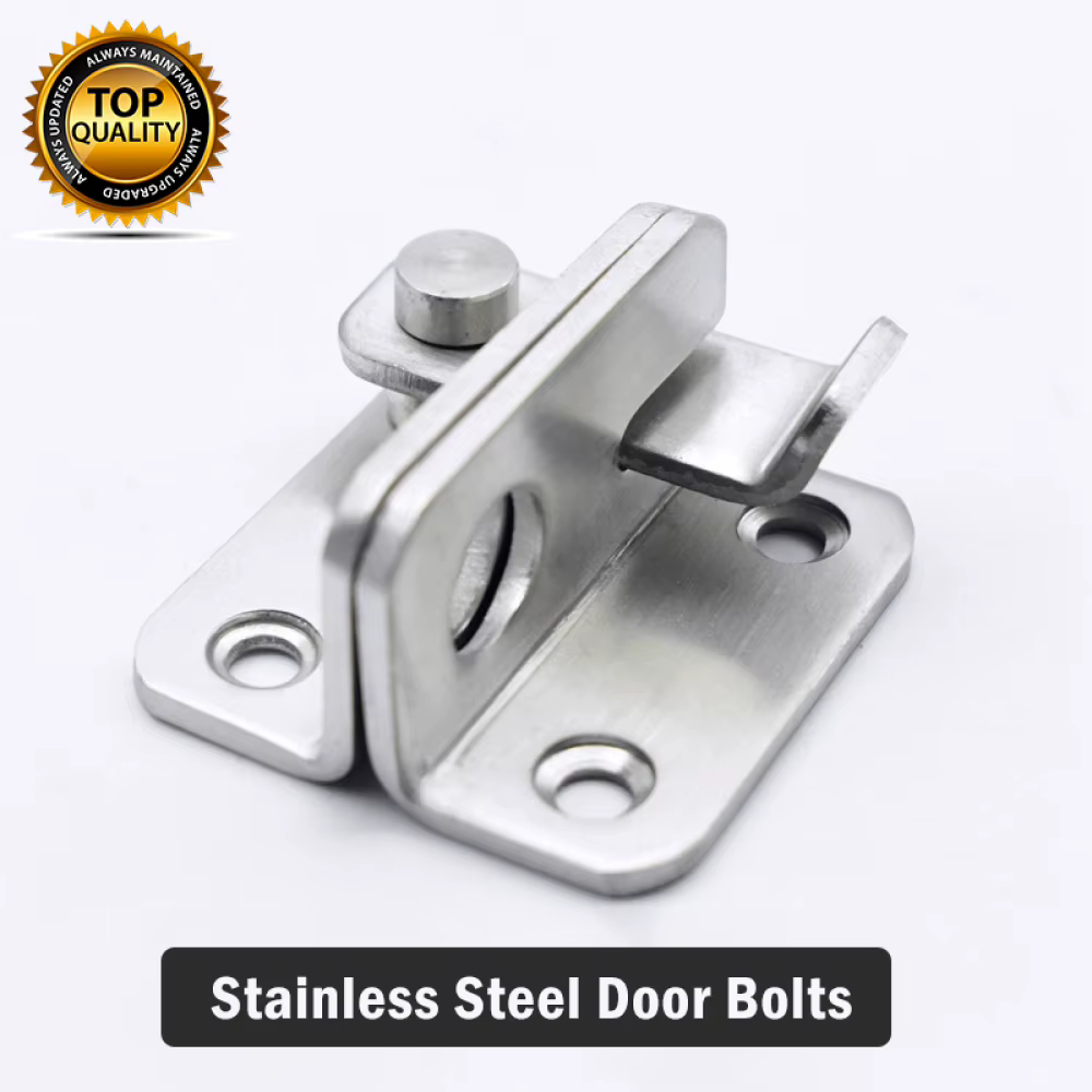 Boulon de porte universel en acier inoxydable, 1 pièce, pour portes et fenêtres en bois