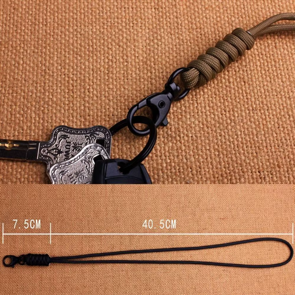 Porte-clés en paracorde de haute qualité et haute résistance