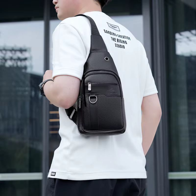 Sac Messager de Luxe pour Homme en Cuir