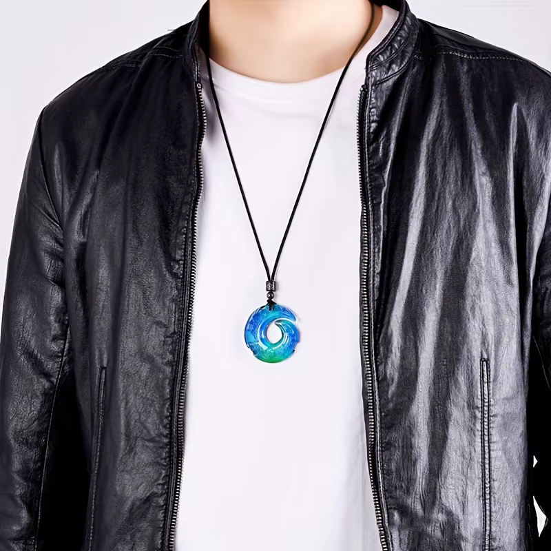 Pendentif thermochromique Super Cool, collier porte-bonheur mystérieux, porte-bonheur, génial, changement de couleur, cadeau spécial tendance