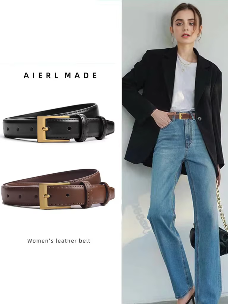 Ceinture femme mode haute qualité boucle ardillon